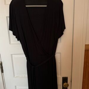 Elegant Black Wrap Dress